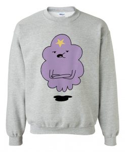 Purple lumpy space princess cotton sweatshirt