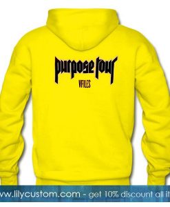 Purpose Tour Hoodie Back