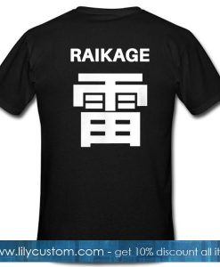 Raikage Naruto Tshirt Back