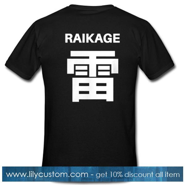 Raikage Naruto Tshirt Back