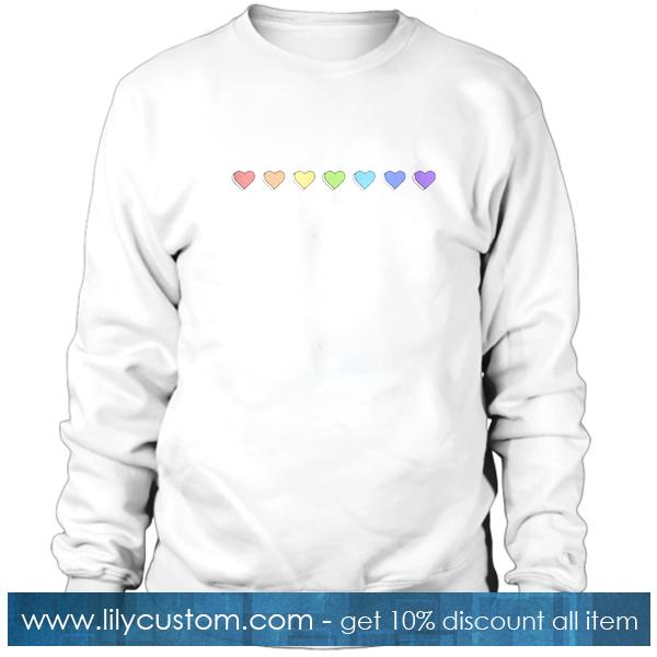 Rainbow Heart Sweatshirt