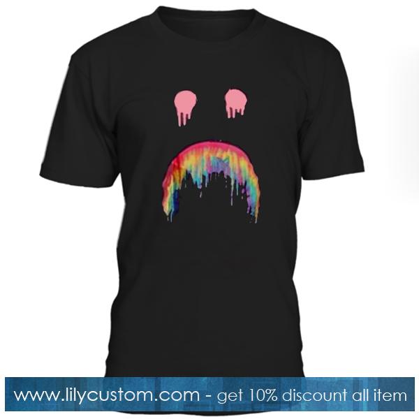 Rainbow Sad Face T shirt