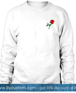 Red Rose Flower Sweatshirt