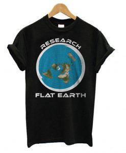 Research Flat Earth T shirt
