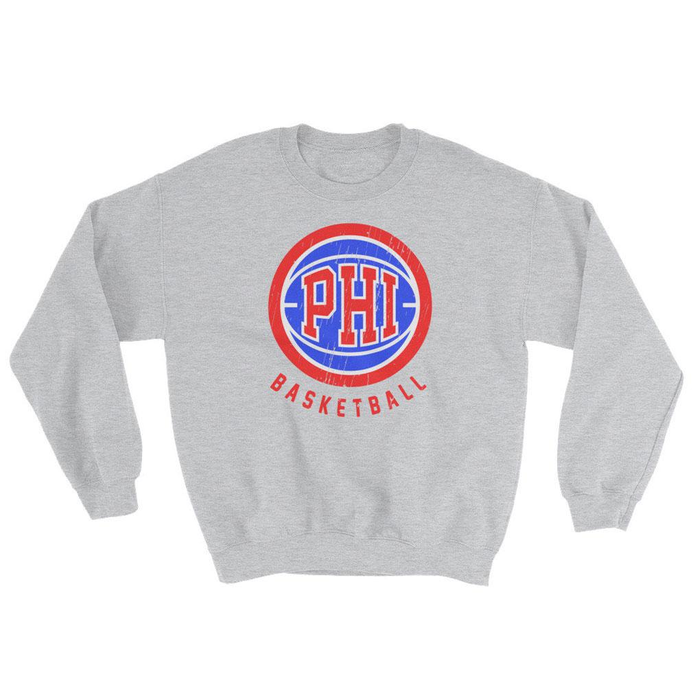 Retro Philadelphia Basketball Sweatshirt