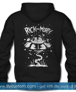 Rick and Morty Spaceship Hoodie Back