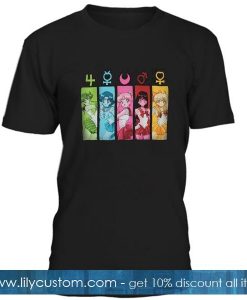 Sailor Moon Group Symbols T Shirt