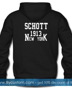 Schott New York Hoodie Back