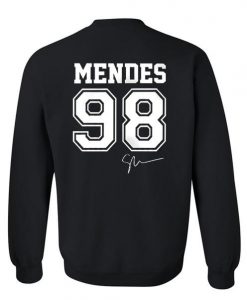 Shawn Mendes 98 sweathsirt back