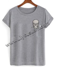 Skeleton Flower T Shirt Ez025