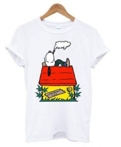 Snoop Dogg Snoopy Smoking T shirt