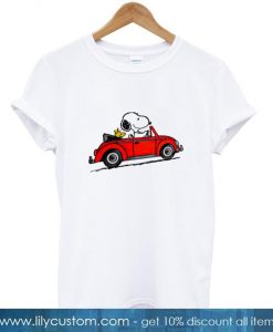 Snoopy In Car T Shirt (LIM)