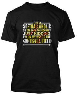 Softballaholic tshirt