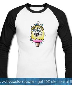 Spongebobs Ice Cream Spongepop Raglan