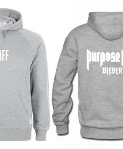 Staff Purpose Tour Bieber hoodie Twoside