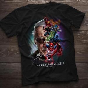 Stan Lee with Superhero thanks for memories 1922 - 2018 T-shirt   SU