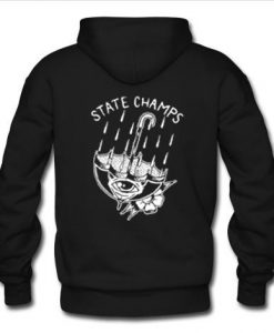 State Champs rain hoodie back