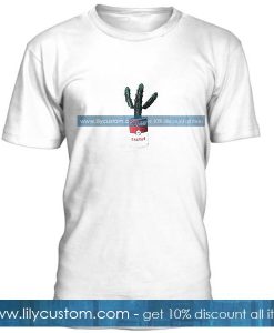 Striped Cactus Print Tshirt