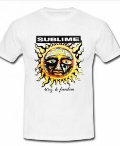 Sublime Sun Logo 40 oz to Freedom T Shirt  SU