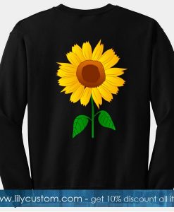 Sun Flower Sweatshirt Back