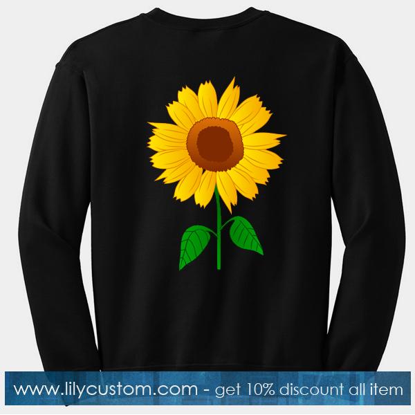 Sun Flower Sweatshirt Back