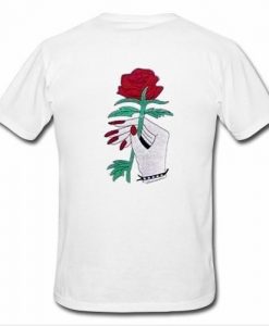 Take My Rose white T Shirt Back