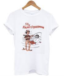 The Happy Fisherman T shirt  SU
