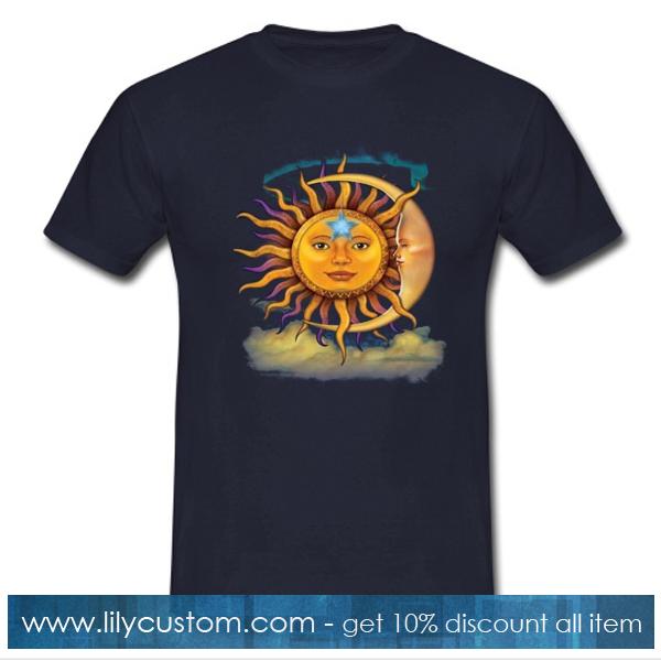 The Mountain Sun and Moon Tie Tshirt