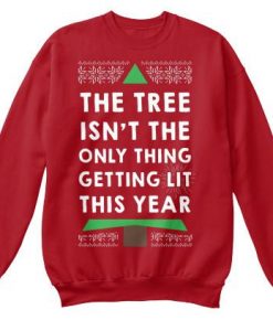 The tree isnt the only sweatshirt