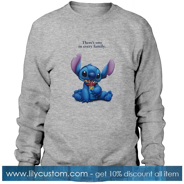 Theres One In Every Family Stitch Sweatshirt