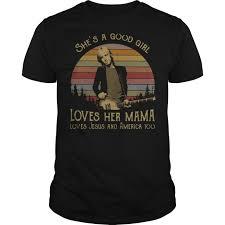 Tom Petty She's A Good Girl Loves Her Mama Loves Jesus And America Too T Shirt SU