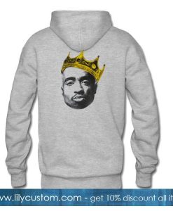 Tupac floral head hoodie