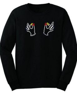 Twin Hand Boobs Sweatshirt  SU