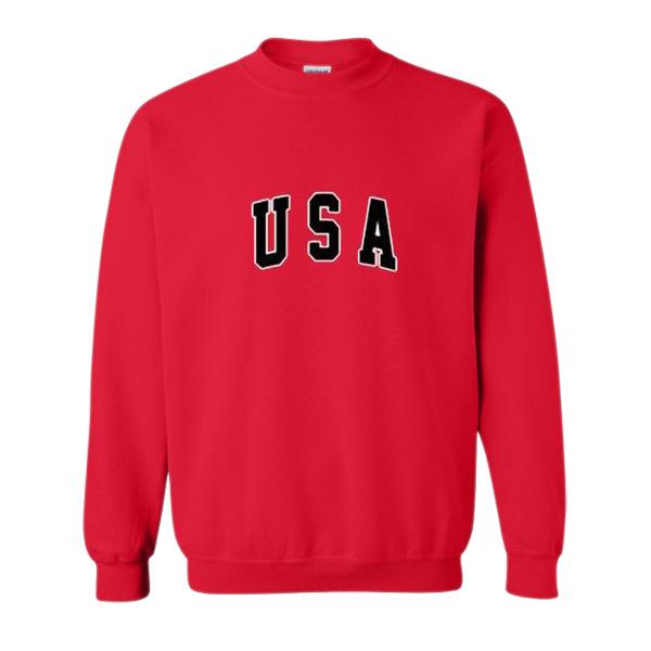 USA Red Sweatshirt  SU