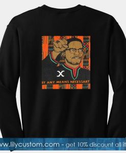 Vintage Malcolm X Sweatshirt Back