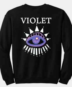 Violet's sweatshirt back