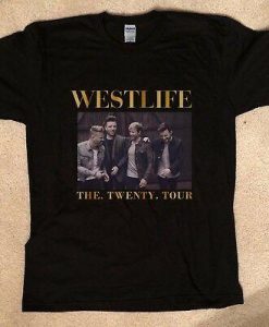 Westlife Pop Vocal Group - The Twenty Tour 20 T-shirt Tee Gildan Boyzone