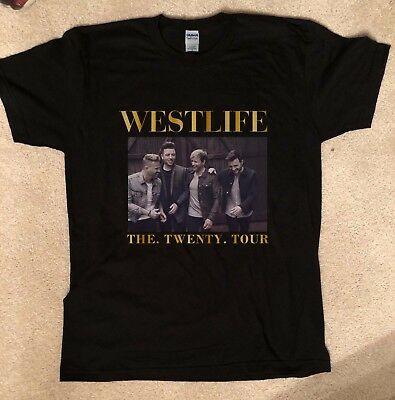 Westlife Pop Vocal Group - The Twenty Tour 20 T-shirt Tee Gildan Boyzone