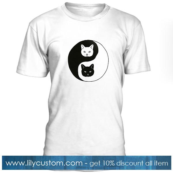 Yin Yang Cat Tshirt