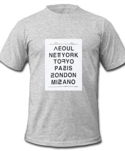 aeoul newyork tofyo t shirt