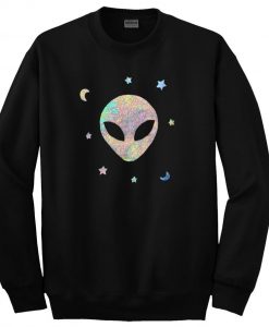 alien star moon sweatshirt