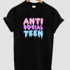 anti social teen t shirt