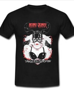 ariana grande dange rolis woman t shirt