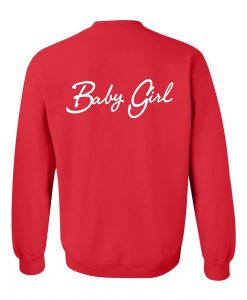baby girl sweatshirt back