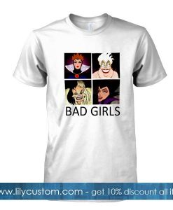 bad girls disney evil characters tshirt