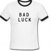 bad luck ringer t shirt