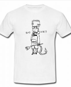 bad vibes bart simpson t shirt  SU