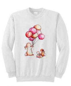 balloon & rabbit sweatshirt