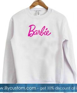 barbie font sweatshirt