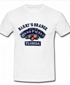 barry's orange hand picked florida t shirt